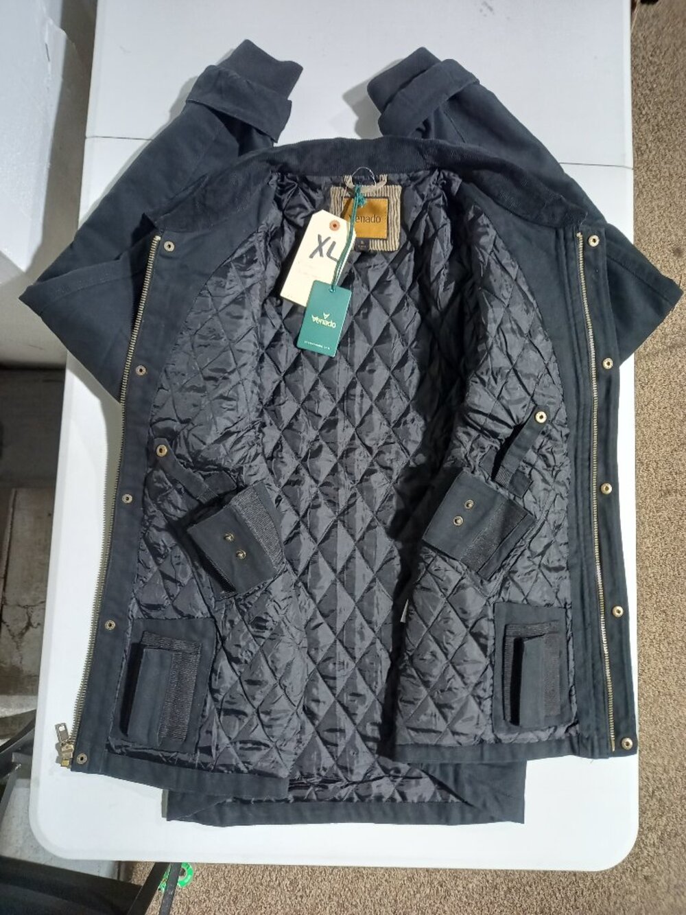 CANVAS CONCEALED CARRY JACKET - Black | XL - Picture 4 of 7